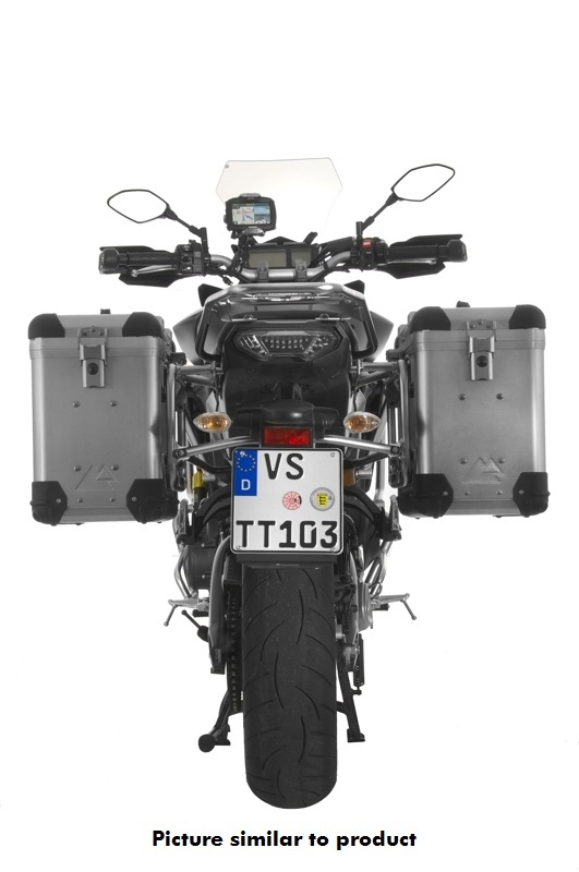 Valise Touratech ZEGA Pro 38/38 - Support noir inclus - Alu
