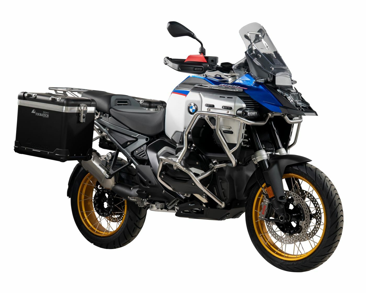 Valise Touratech Kit complet ZEGA Pro 45/45 - Support gris inclus - Anodisé noir