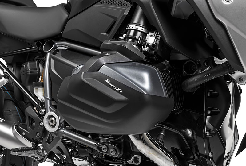 Pare-carter Touratech Alluminium pour cylindre - Noir