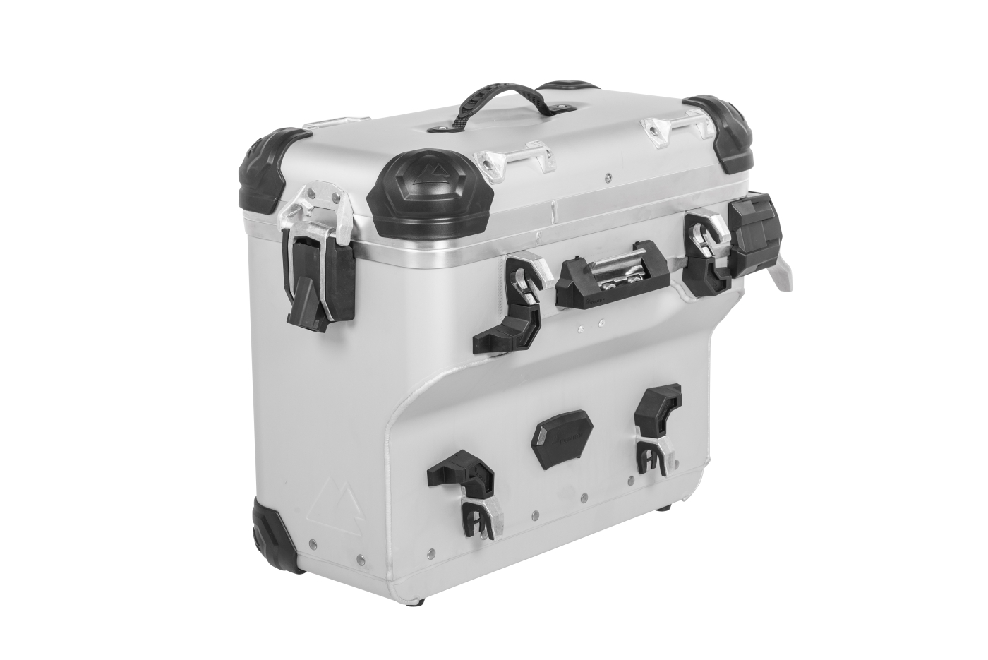 Valise Touratech ZEGA Evo X Avec déport 38L - Anodisé gris