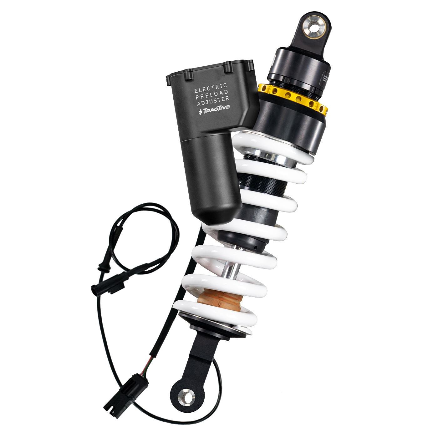 Amortisseur Touratech Arrière - Plug & Travel - Noir - Jaune