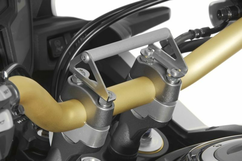 Barre de fixation guidon Touratech Avec vis pour réhausse de 20mm - Argent