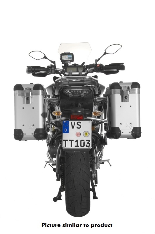 Valise Touratech ZEGA Pro 31/31 - Support noir inclus - Anodisé gris
