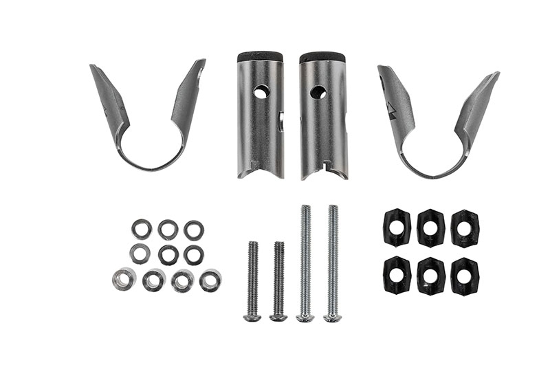 Support Phare Touratech M6 pour Bullbar - Argent
