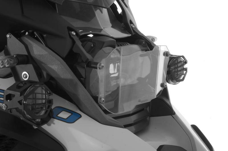 Protection Phare Touratech Makrolon type 2 - à attache rapide - Transparent