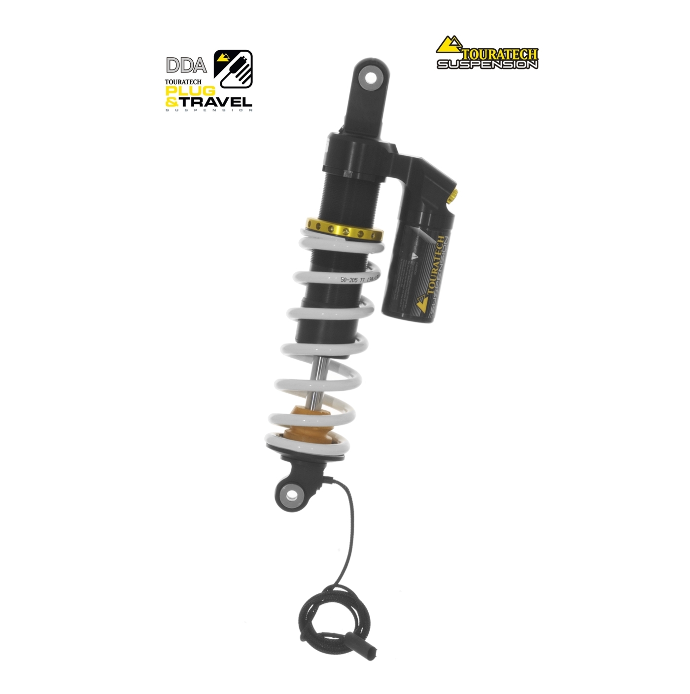 Amortisseur Touratech Avant - DDA - Plug & Travel - Blanc