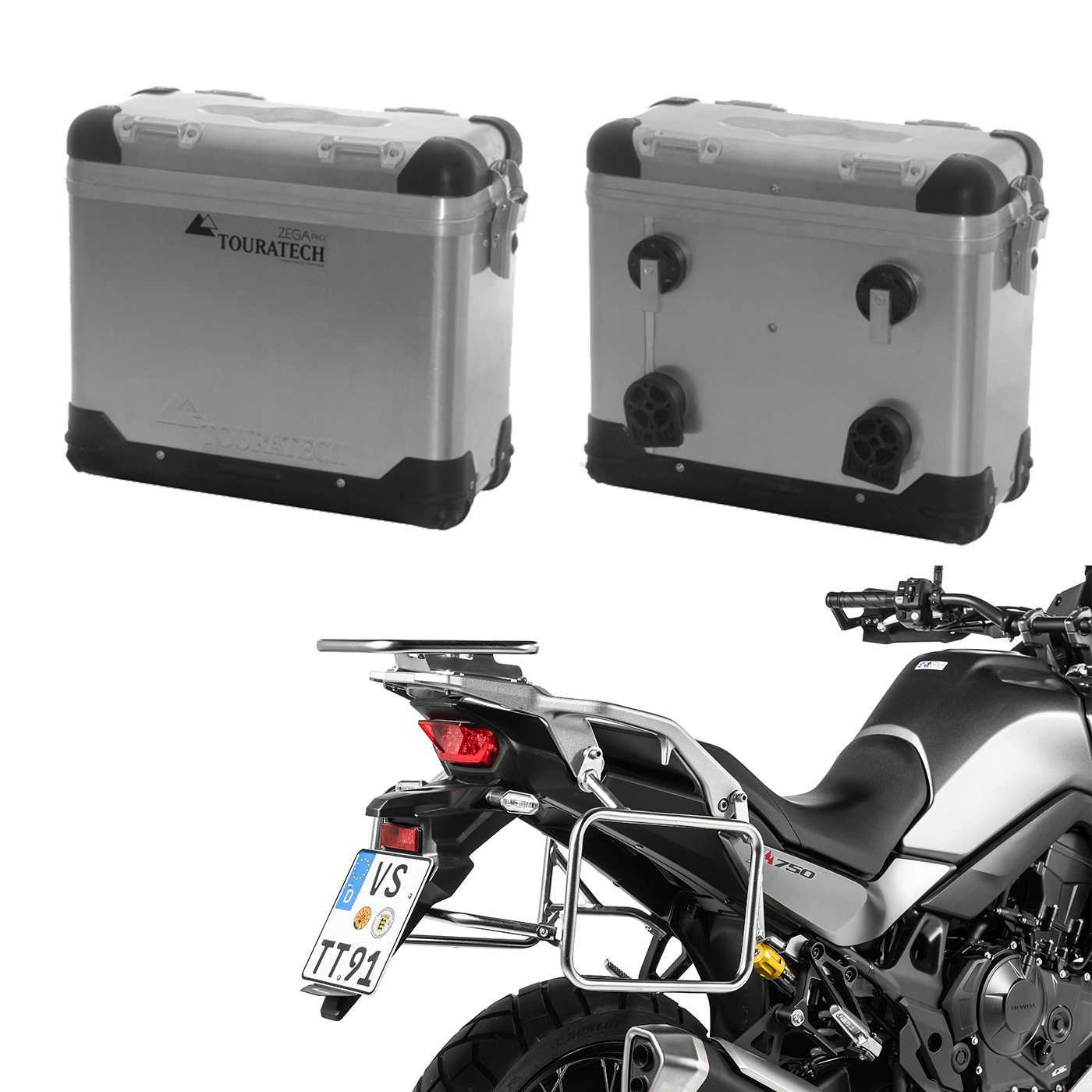 Valise Touratech ZEGA Pro 31/31 - Support gris inclus - Alu