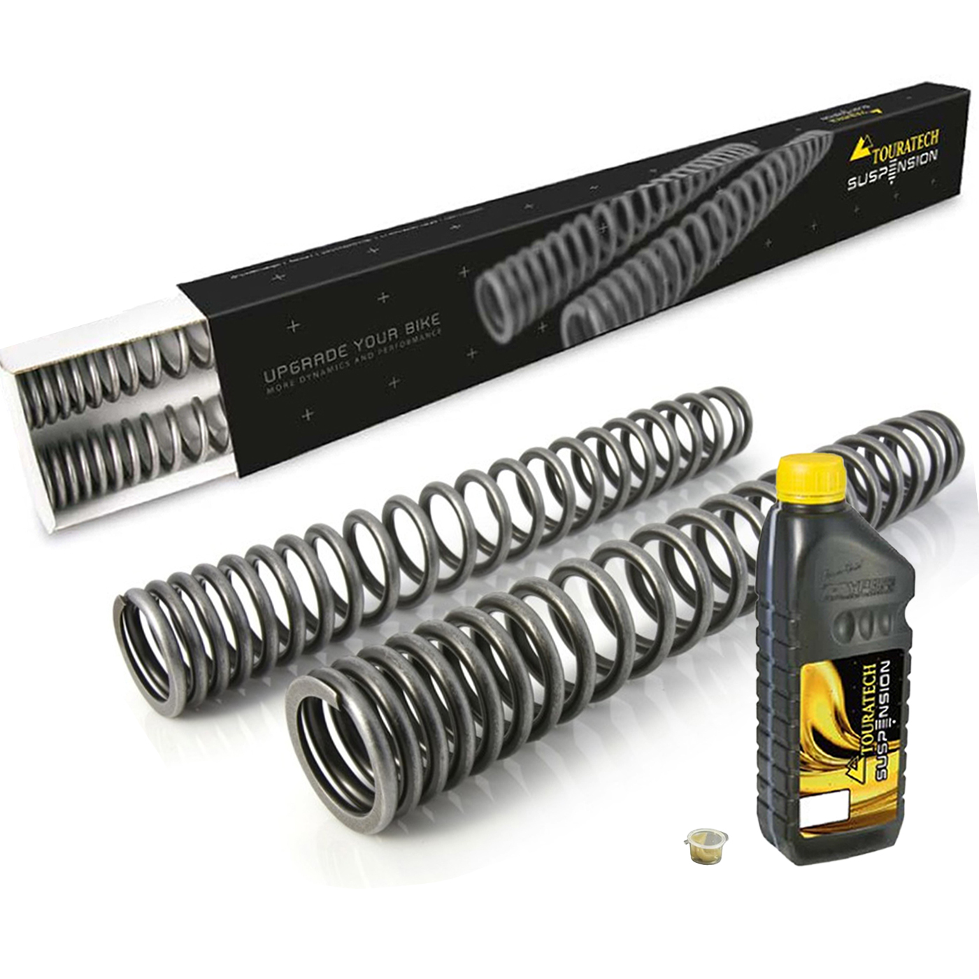 Ressorts de fourche Touratech Progressif - Sans EERA - Noir