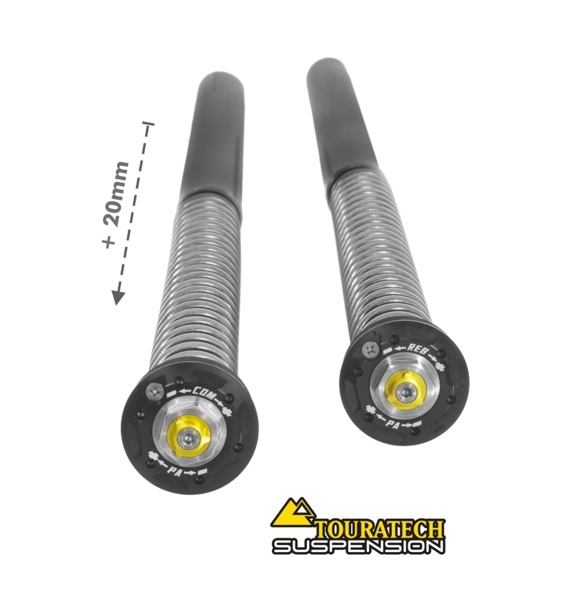 Ressorts de fourche Touratech Cartouche EXTREME (+20 mm) - Blanc