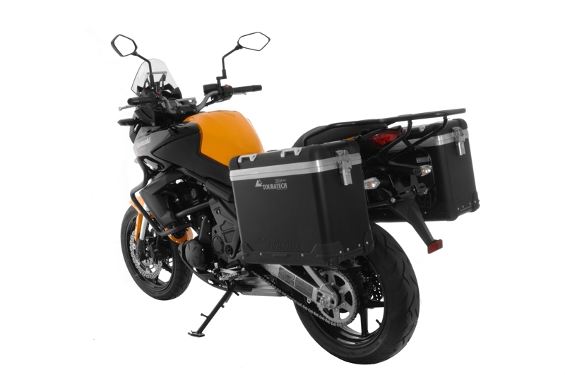 Valise Touratech ZEGA Pro 38/38 - Support noir inclus - Anodisé noir