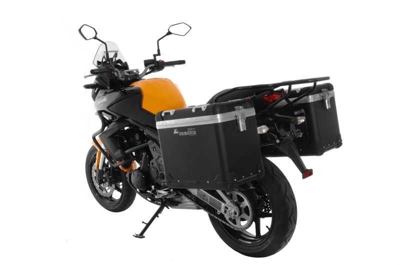 Valise Touratech ZEGA Pro 45/45 - Support noir inclus - Anodisé noir