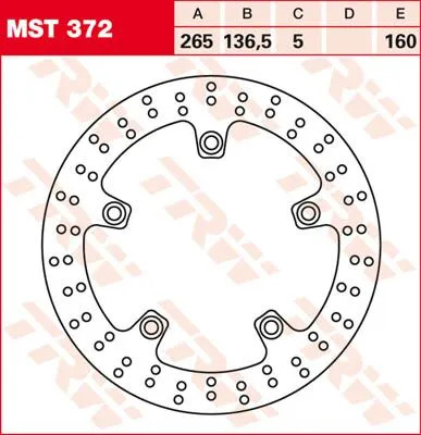 Disque de frein Rond Trw 17101018