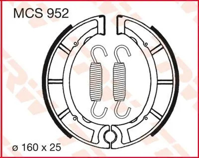 Mâchoires de frein Trw 17230390