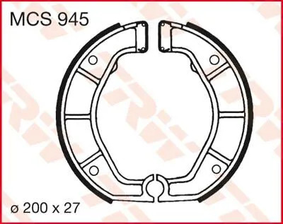 Mâchoires de frein Trw 17230387