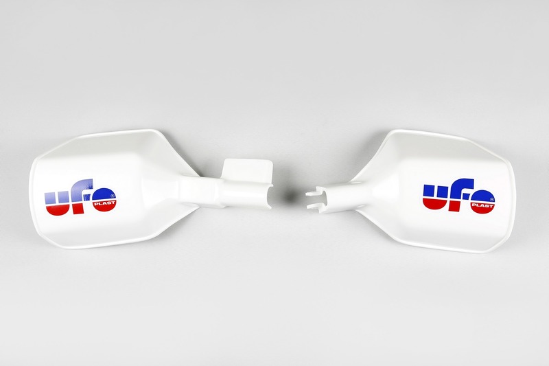 Protèges-mains Ufo blanc frein à disque