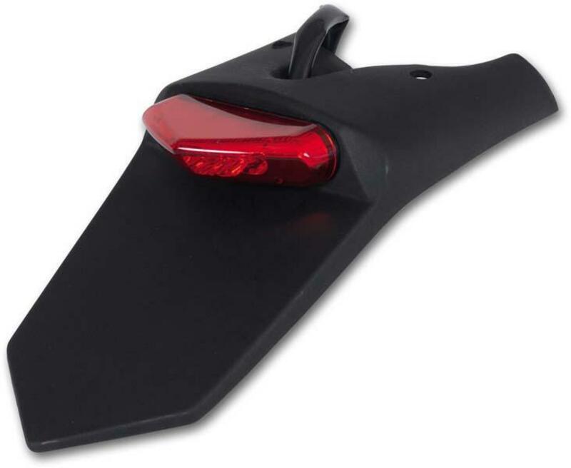 Extension de garde-boue Ufo Support plaque noir feu LED