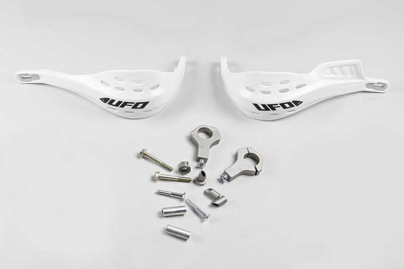 Protèges-mains Ufo Jumpy supermotard Ø28mm blanc