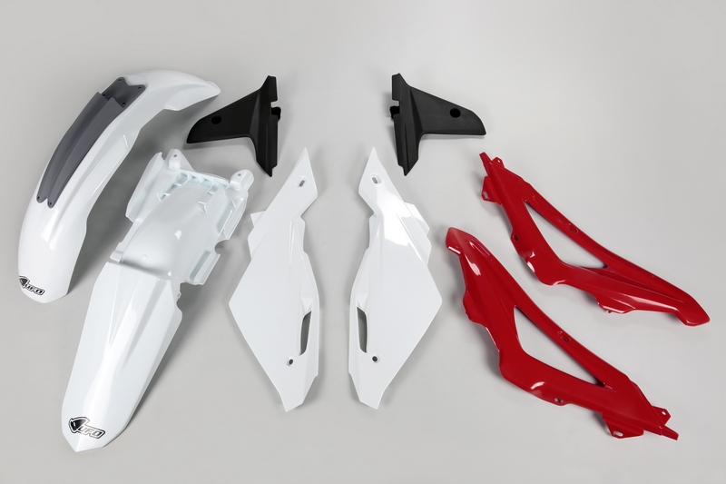 Kit plastiques Ufo couleur origine blanc/rouge/gris