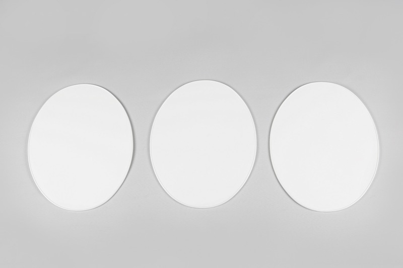 Plaque avant Ufo frontale ovale 1970 blanc 3 pièces