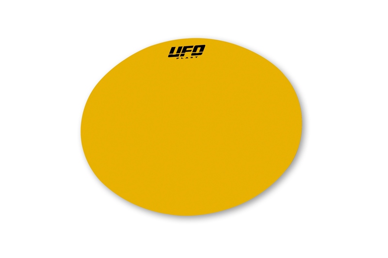 Planche de stickers Ufo adhésive ovale jaune
