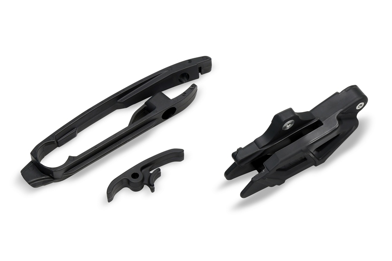 Guide chaîne Ufo Kit patin bras oscillant noir Gas