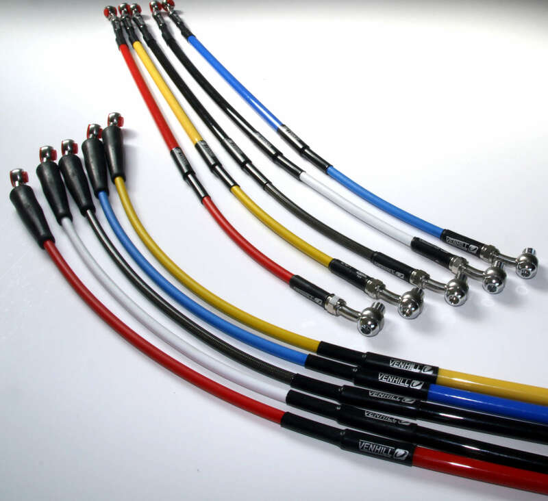 Kit durite de frein Venhill avant noir/raccord inox