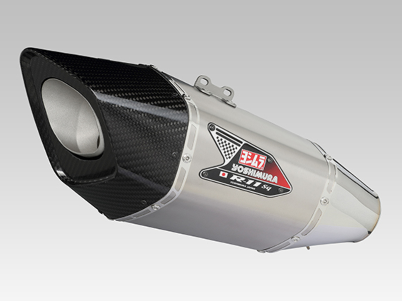 Image of Silencieux Yoshimura R-11SQ inox satin/casquette carbone