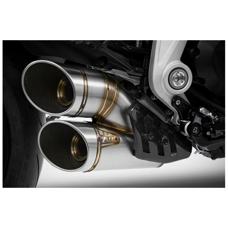 Silencieux Zard Kit raccord inox - embout inox noir