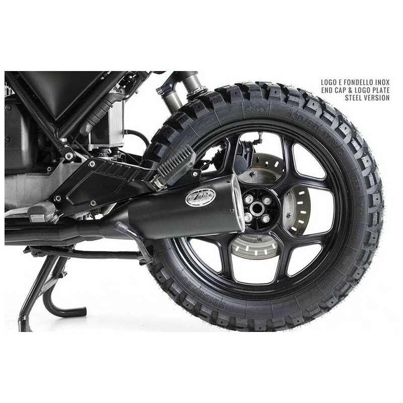 Silencieux Zard inox - embout bronze noir