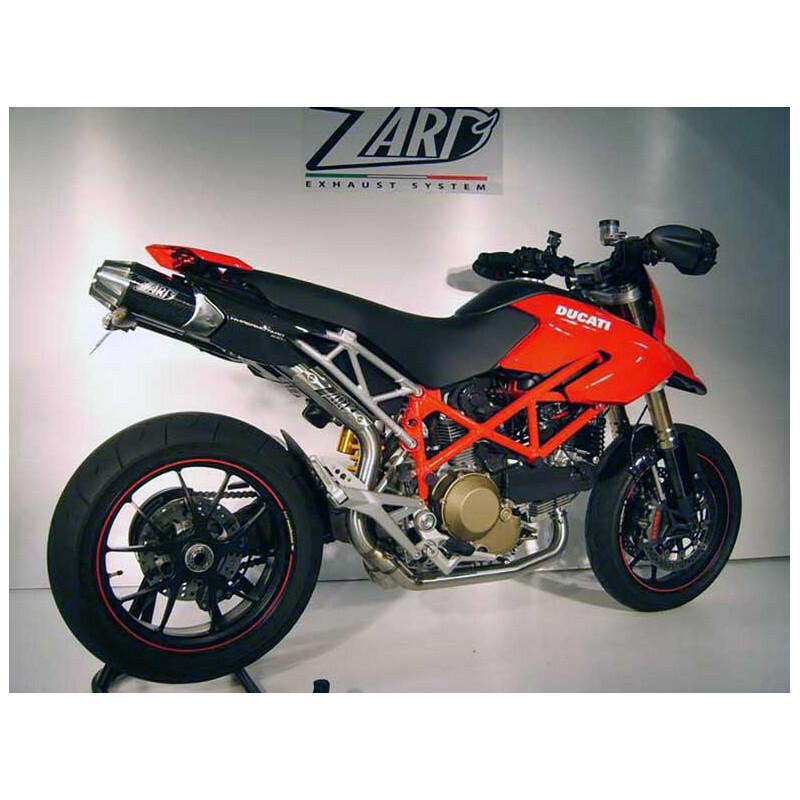 Silencieux Zard 2 sorties 102 db inox - carbone - embout aluminium