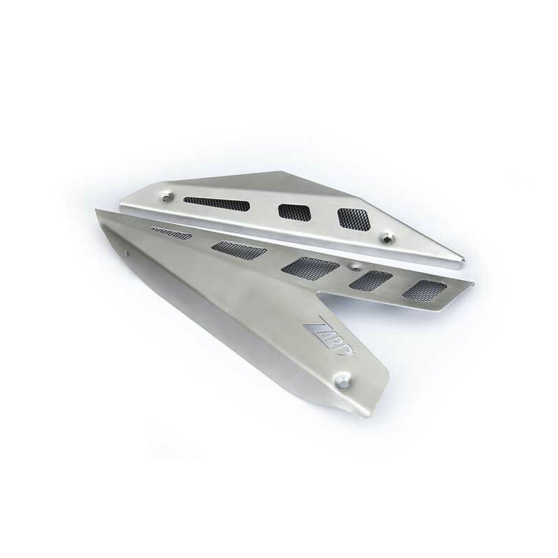 Flanc de carénage Zard LATERAUX ALUMINIUM BROSSE noir