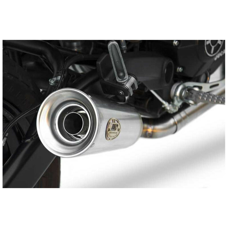 Silencieux Zard bas inox conique - embout inox brossé