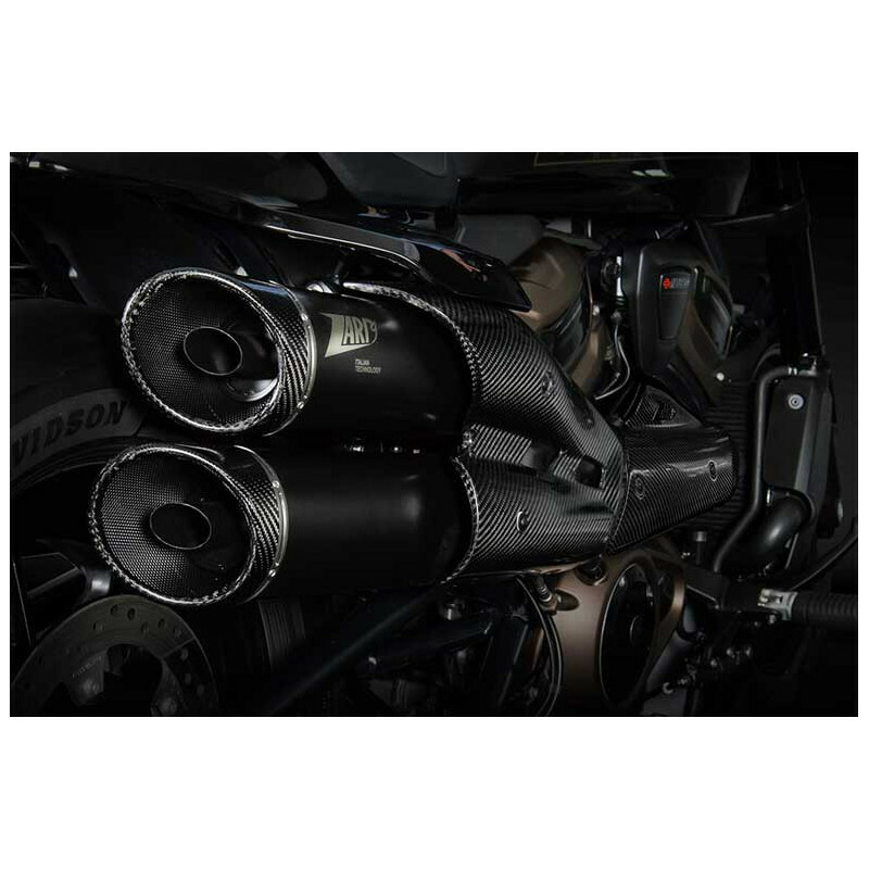 Ligne Complète Zard 2 en 1 2 gt inox - embout carbone noir