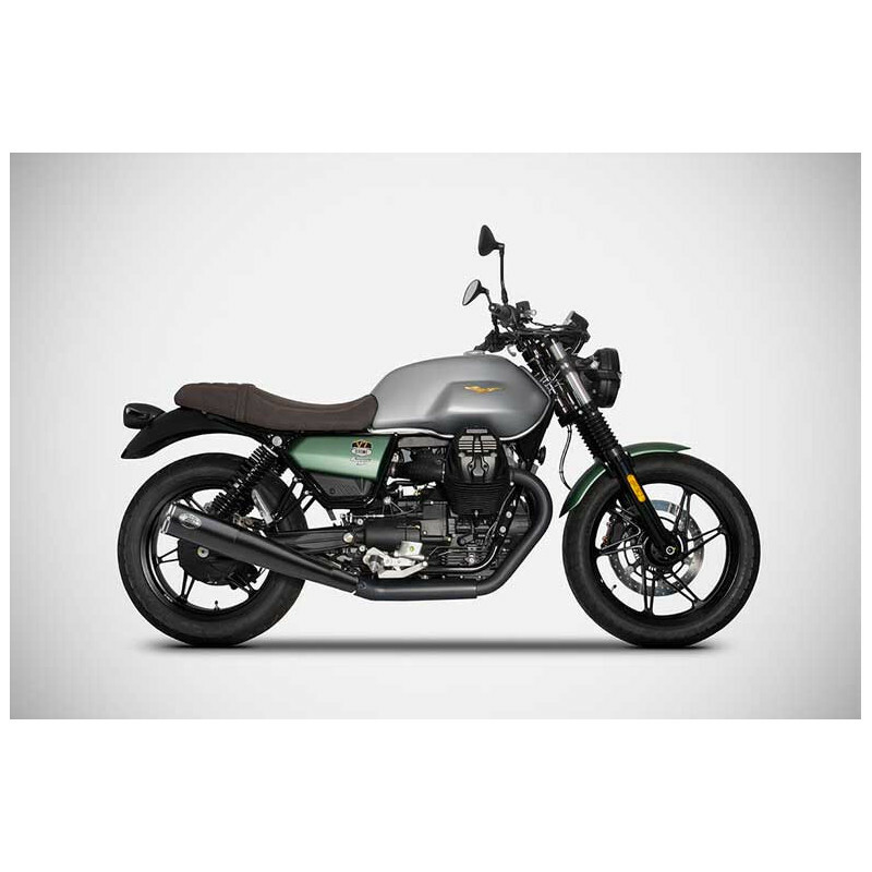 Silencieux Zard DOUBLE INOX NOIR - embout inox poli