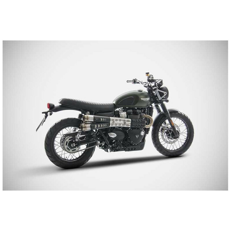 Silencieux Zard DOUBLE INOX - embout inox pare chaleur noir