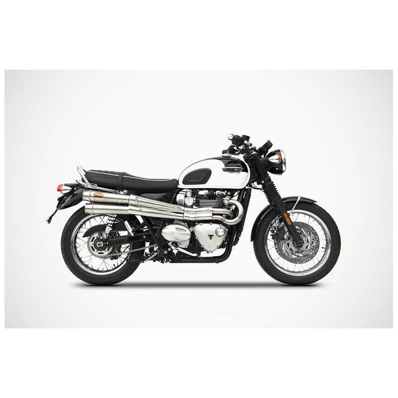 Ligne Complète Zard haute 2 en 2 inox racing - embout inox noir