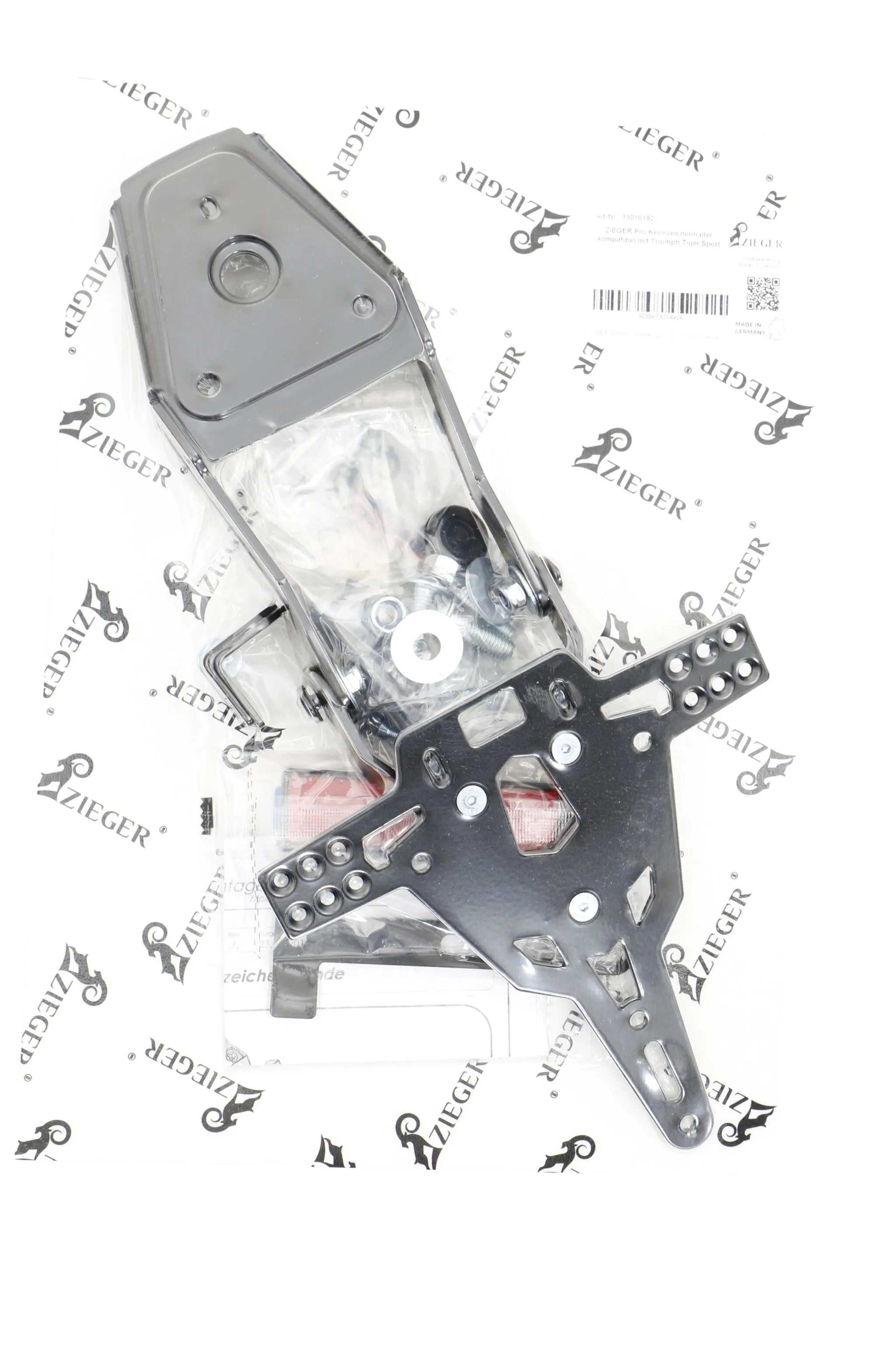 Support de plaque Zieger immatriculation Type A