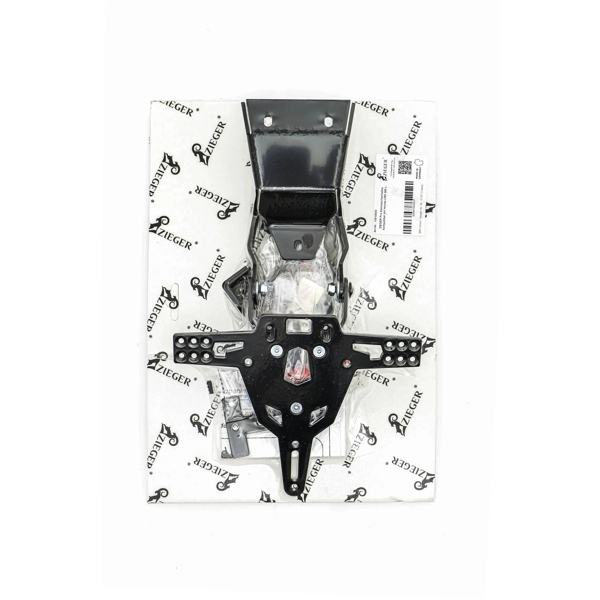 Support de plaque Zieger Kit immatriculation Type B AT