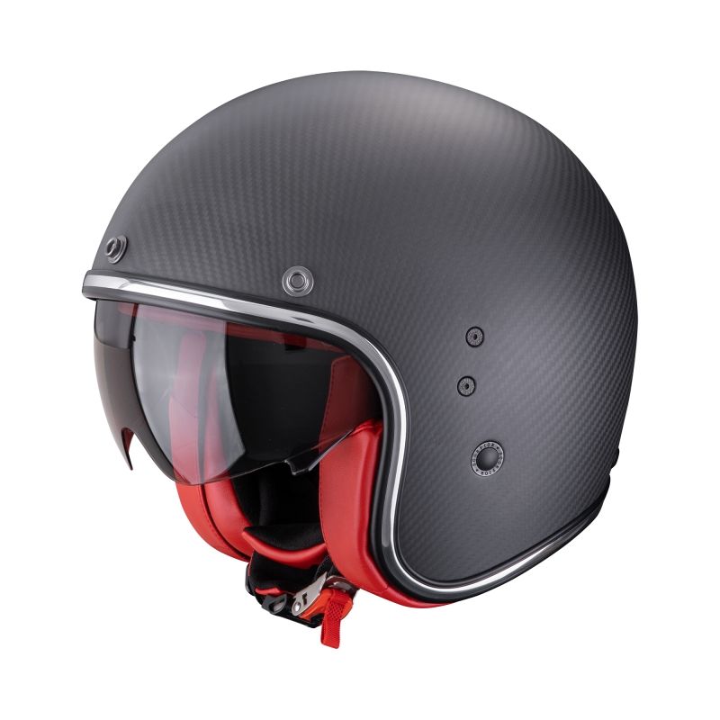 Casque jet Scorpion Exo BELFAST CARBON EVO - SOLID