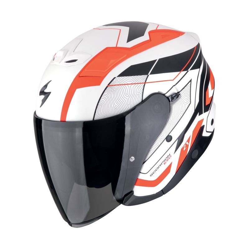 SCORPION Casque jet Scorpion Exo EXO-Z1 - VUE — noir, rouge et blanc mat