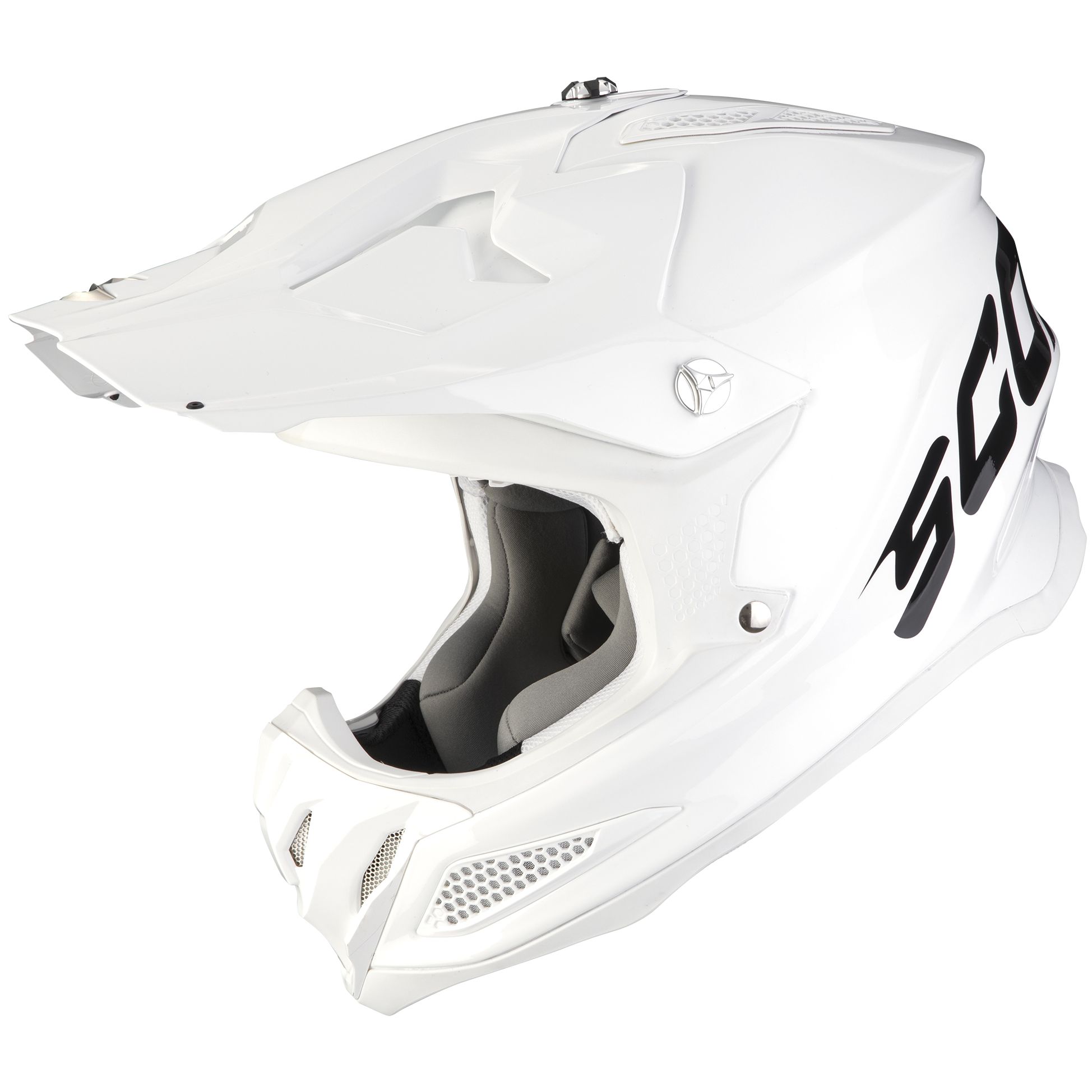 Image of Casque cross Scorpion Exo VX-22 AIR - SOLID - BLANC 2023
