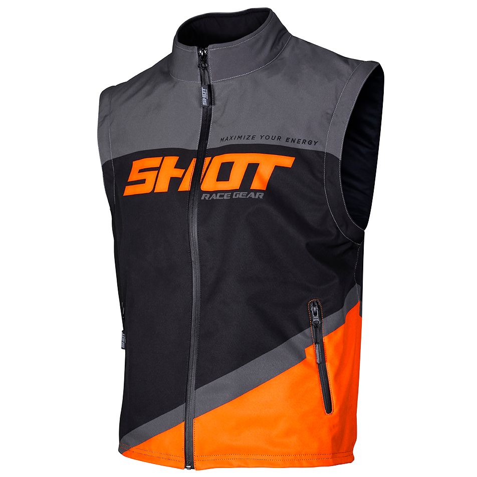 Image of Shot Bodywarmer Lite Veste Motocross Gris Orange S