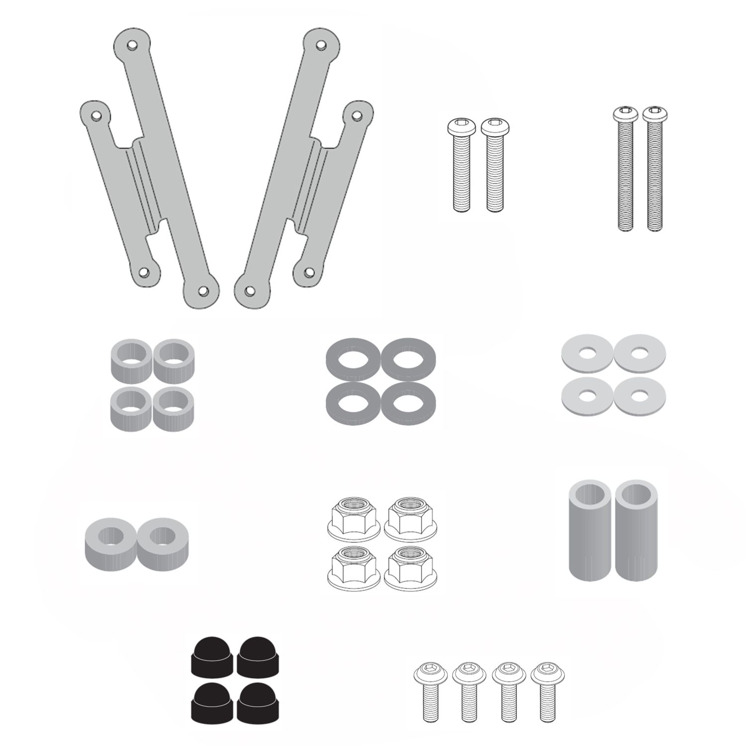 Kit de fixation Bulle Givi pour bulle 1221A