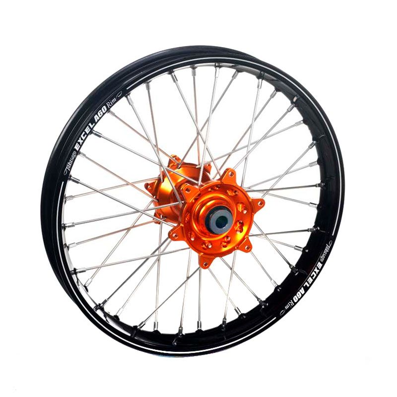 Image of Roue Haan Wheels A60 arrière dimension 18x2.15 Noir/orange