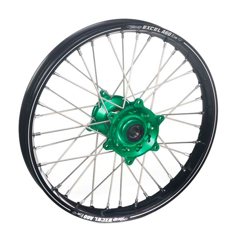 Image of Roue Haan Wheels A60 arrière dimension 19x2.15 Noir/vert