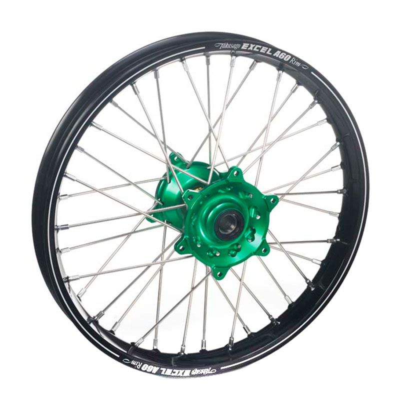 Roue Haan Wheels A60 avant dimension 21x1.60 noir/vert