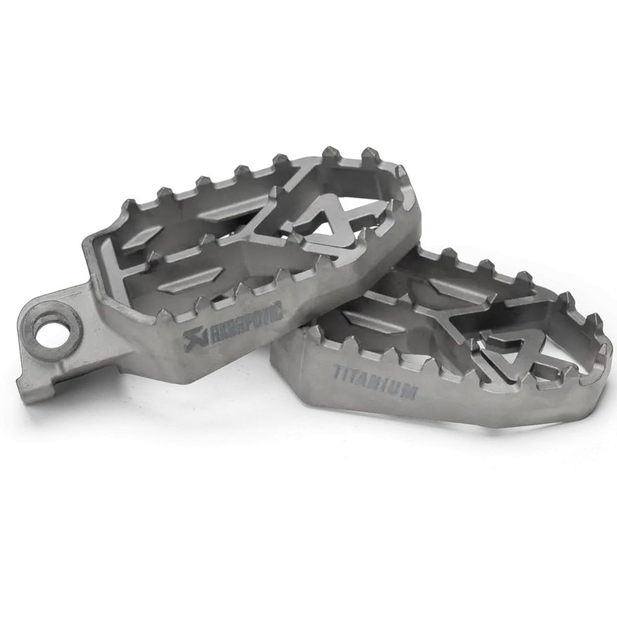 Repose-pieds Akrapovic Titane