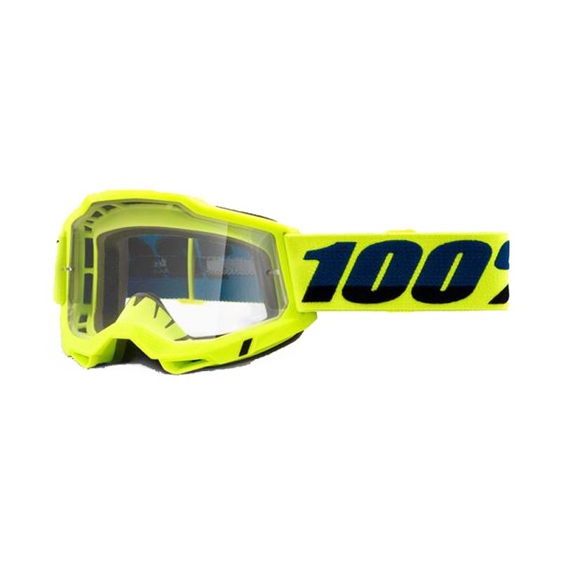 Image of Masque cross 100% ACCURI 2 OTG - YELLOW - CLEAR 2022