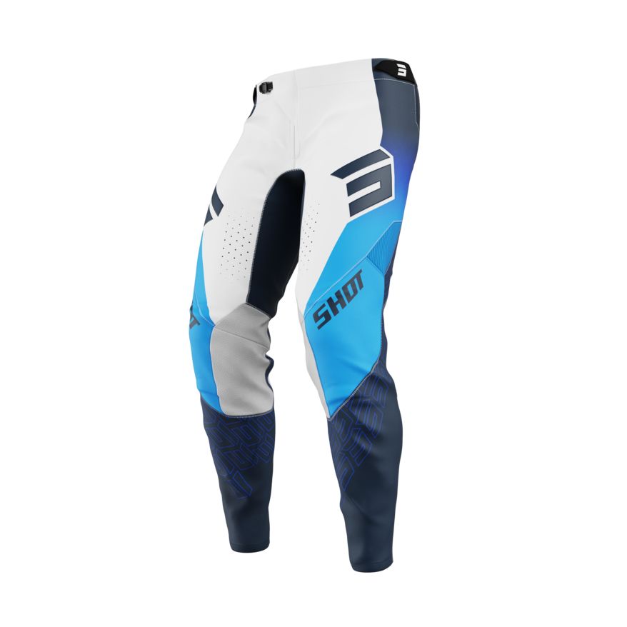 SHOT Pantalon cross Shot AEROLITE - ULTRA 2025 — bleu et blanc