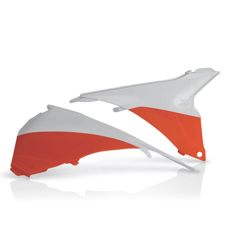 Caches de boite à air Acerbis Orange/Blanc